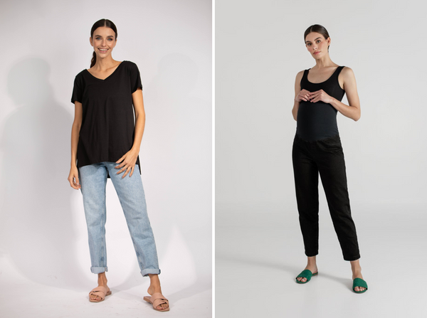 JEAN BOYFRIEND NEGRO + JULIA T-SHIRT NEGRO