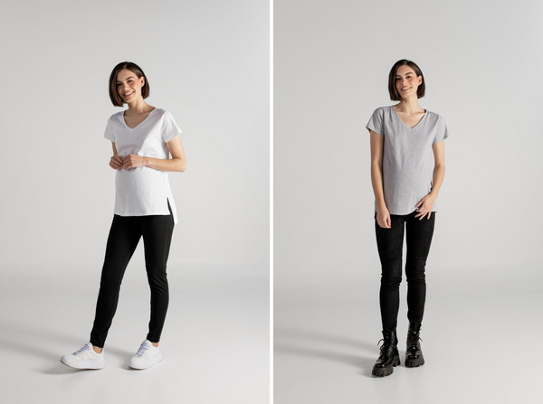 JULIA T-SHIRT BLANCO + JULIA T-SHIRT GRIS