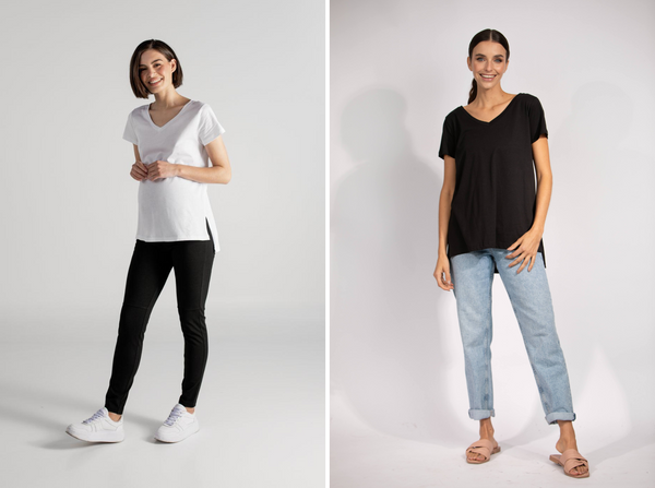 JULIA T-SHIRT BLANCO + JULIA T-SHIRT NEGRO