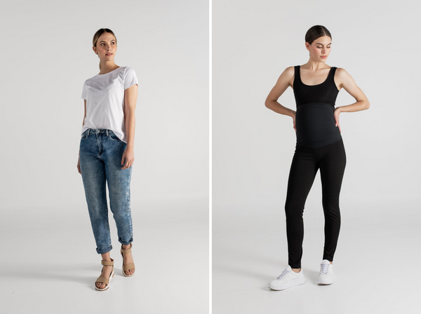 LEGGING PUNTO NEGRO + SARA T-SHIRT BLANCO