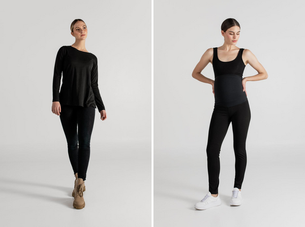 LEGGING PUNTO NEGRO + TINA T-SHIRT NEGRO