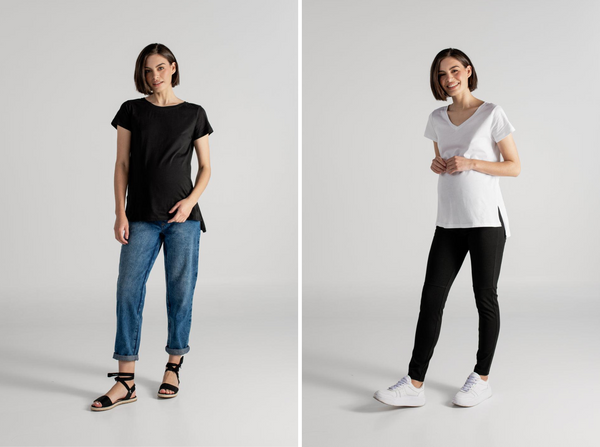 SARA T-SHIRT NEGRO + JULIA T-SHIRT BLANCO