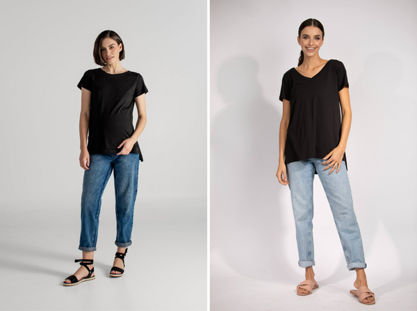 SARA T-SHIRT NEGRO + JULIA T-SHIRT NEGRO