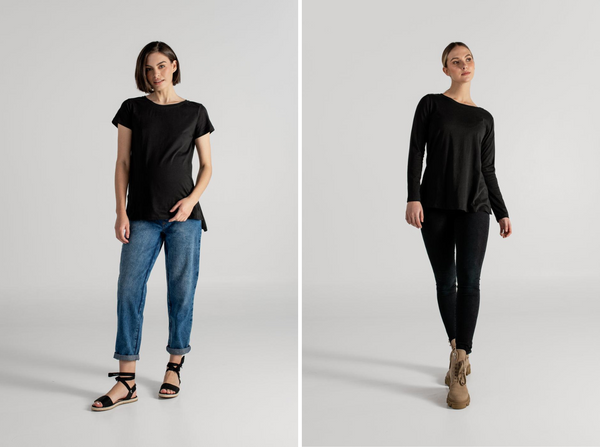 SARA T-SHIRT NEGRO + TINA T-SHIRT NEGRO